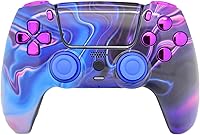Vista 32 de Custom Wireless Controller Compatible with PS5 - Multiple Designs Available (Gold Chrome)