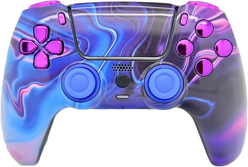 Miniatura 35 de Custom Wireless Controller Compatible with PS5 - Multiple Designs Available (Abstract Fusion) Abstracto Fusión,Galaxia Inferno,Jokester,Camuflaje