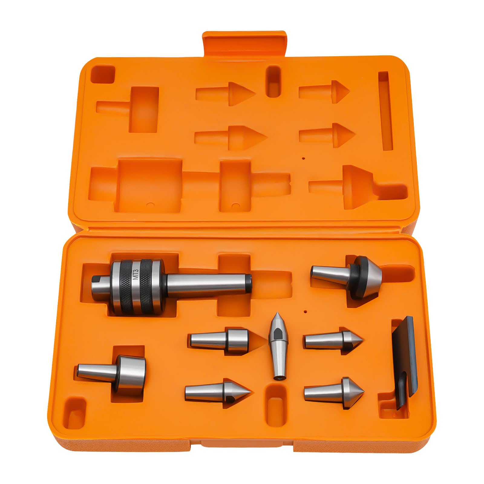 MT3 Live Center Set, Rotary Center Set Medium Duty Live Center Morse Taper for High-Speed Lathes CNC Lathes and General Manual Lathes