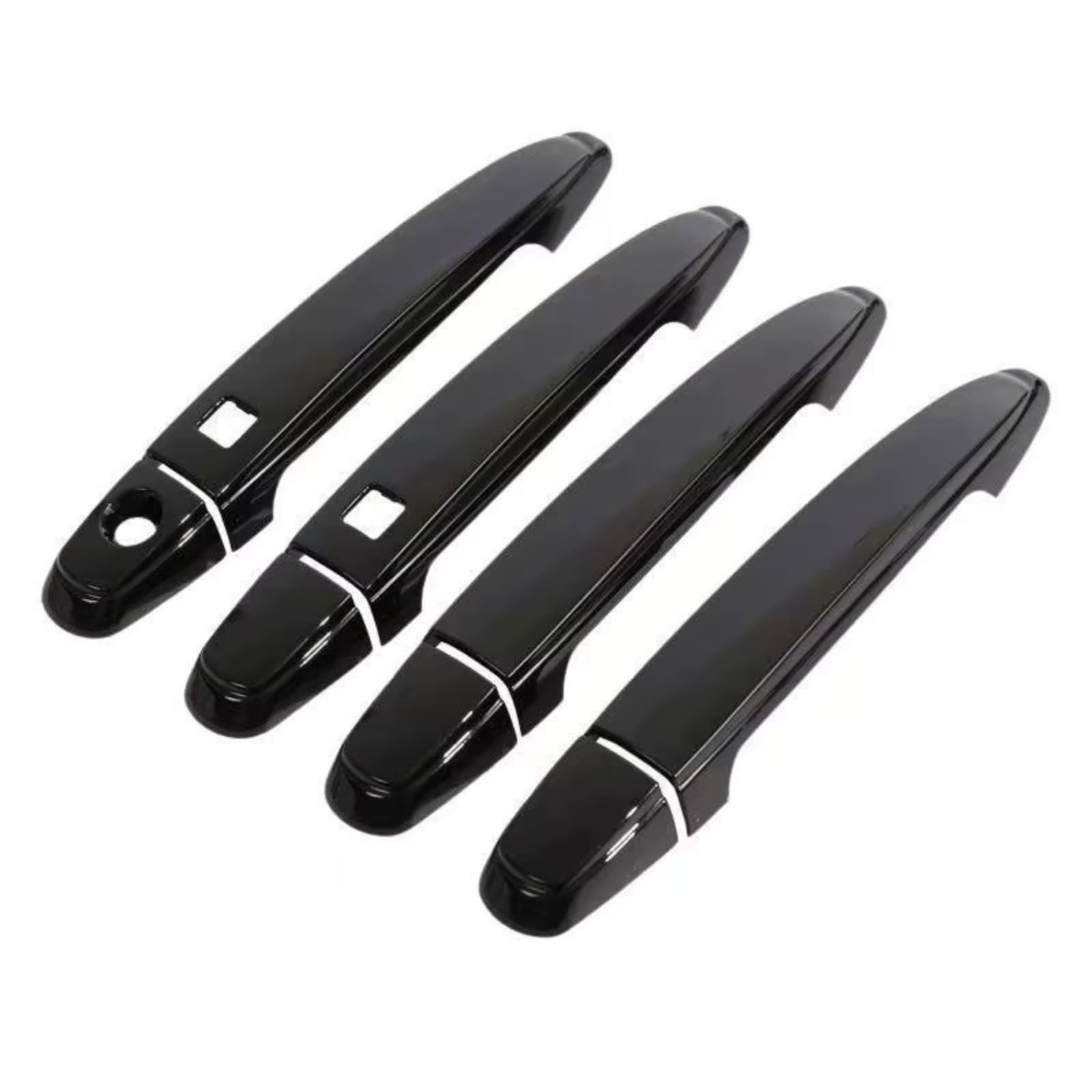 Qdzvalumv Black 2 Buttons Car Door Handles Cover Shell Compatible With Toyota For Isis For Platana 2004-2015 Car Door Handle Cover Decoration Styling Accessories Set(Black 2 Buttons)
