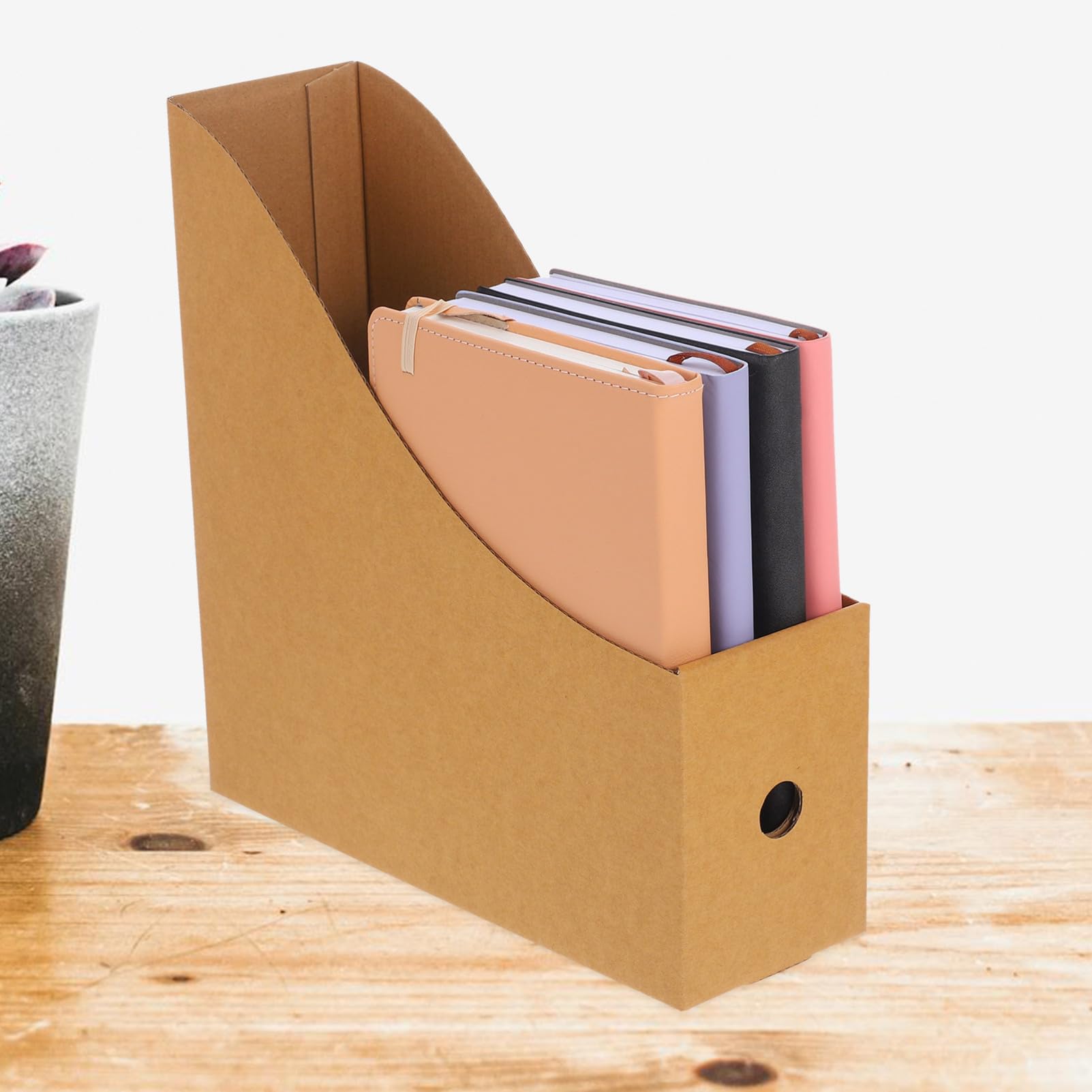 NUOBESTY Portariviste in Carta Kraft Portaoggetti Per Documenti Portaoggetti Per Libri Organizer Per Scrivania Da Ufficio