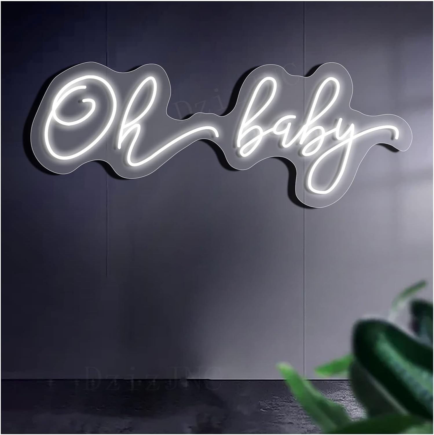 WaiDXn LED Neon Light Sign Oh Baby Neon Signs Lights for Bar Decor Home Room Store Wall Decoration(66x26cm)