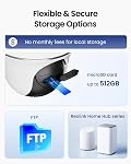REOLINK Soalr Caméra de sécurité en plein air sans fil, Pan Tilt 360° Vue panoramique, 2K+ vision nocturne couleur, 2.4/5GHz WiFi Caméra Surveillance Exterieur, Home Hub Compatible, Argus PT + Panneau solaire 5MP vision nocturne couleur, 2.4/5GHz double-bande WiFi, Sma