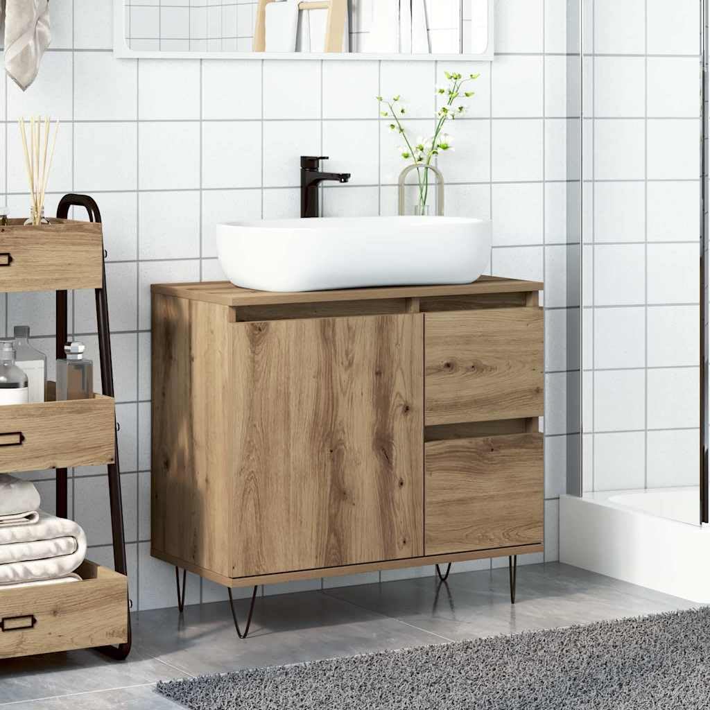 Armario de baño 65x33x60 cm Madera Mecanizada Roble