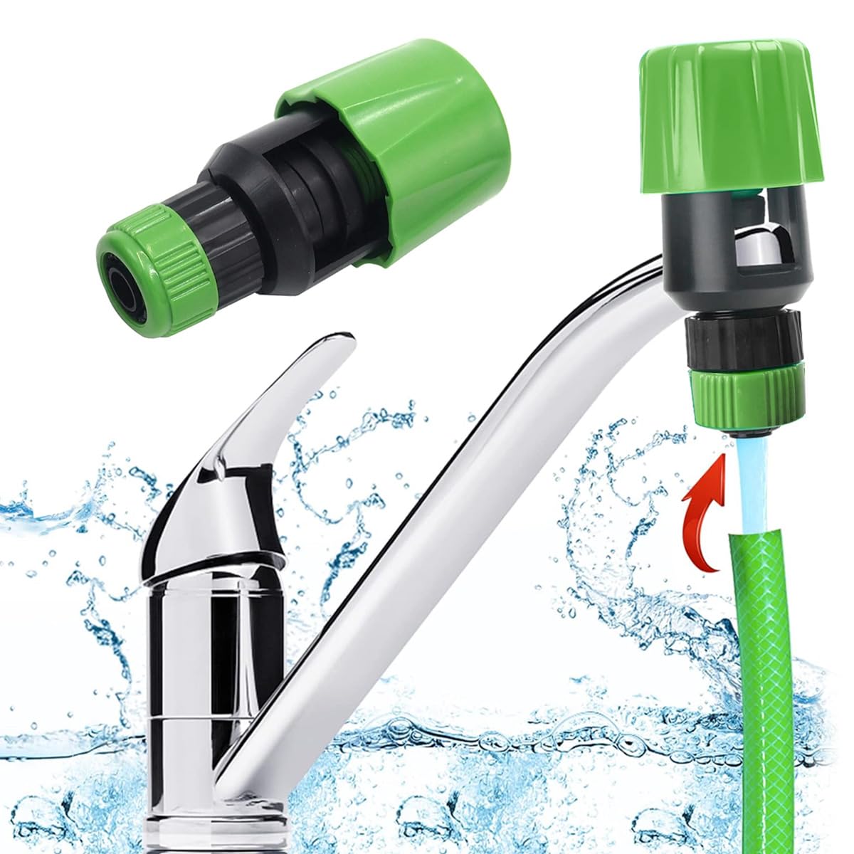 HASTHIP® Garden Faucet Hose Adapters - Gardening Faucet Quick Connectors - Sink Faucet Converter Connector - Tap Connector for Water Pipe - Universal Tap Adapter/Tap Connector for Garden Hose (2Pcs) (B0DFGR3YL9) Amazon Price History, Amazon Price Tracker