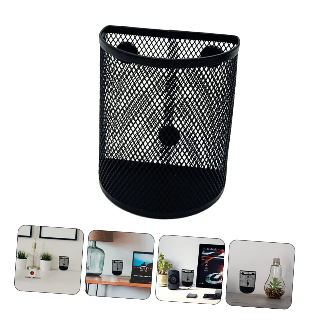OSALADI 3 Set Portapenne Magnetici Semicircolari Metallo Organizer Penne Da Scrivania Per Frigorifero E Lavagna Contenitori Penne Resistenti E Pratici Per Ufficio E Casa 2 Pezzi*3