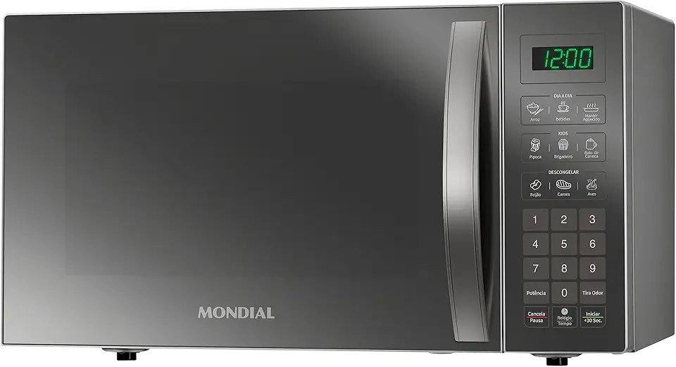 MONDIAL Micro-Ondas, Espelhado, 1400W, 220V - MO-02-34-E