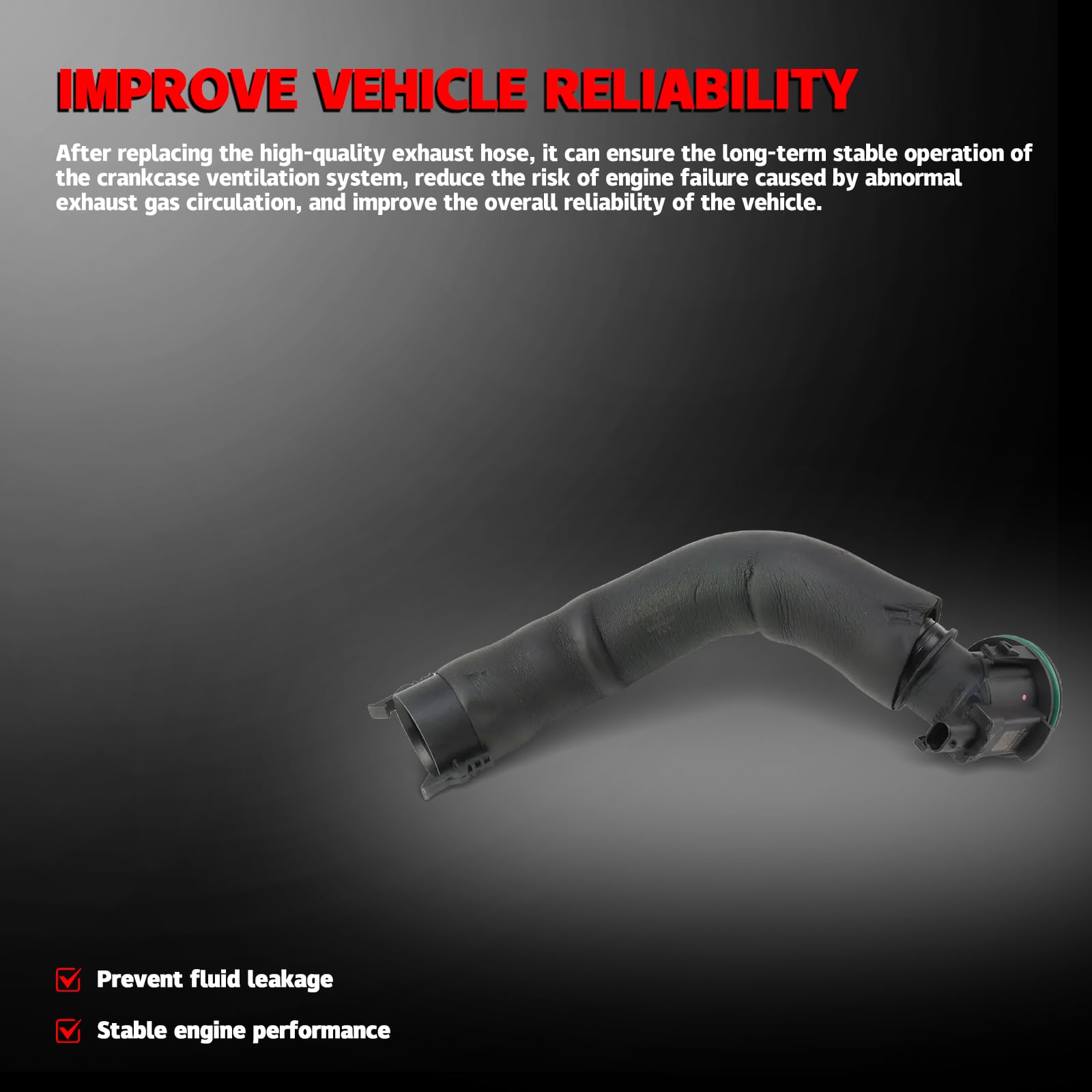 X AUTOHAUX 11127588417 Car Crankcase Vent Hose For Togo