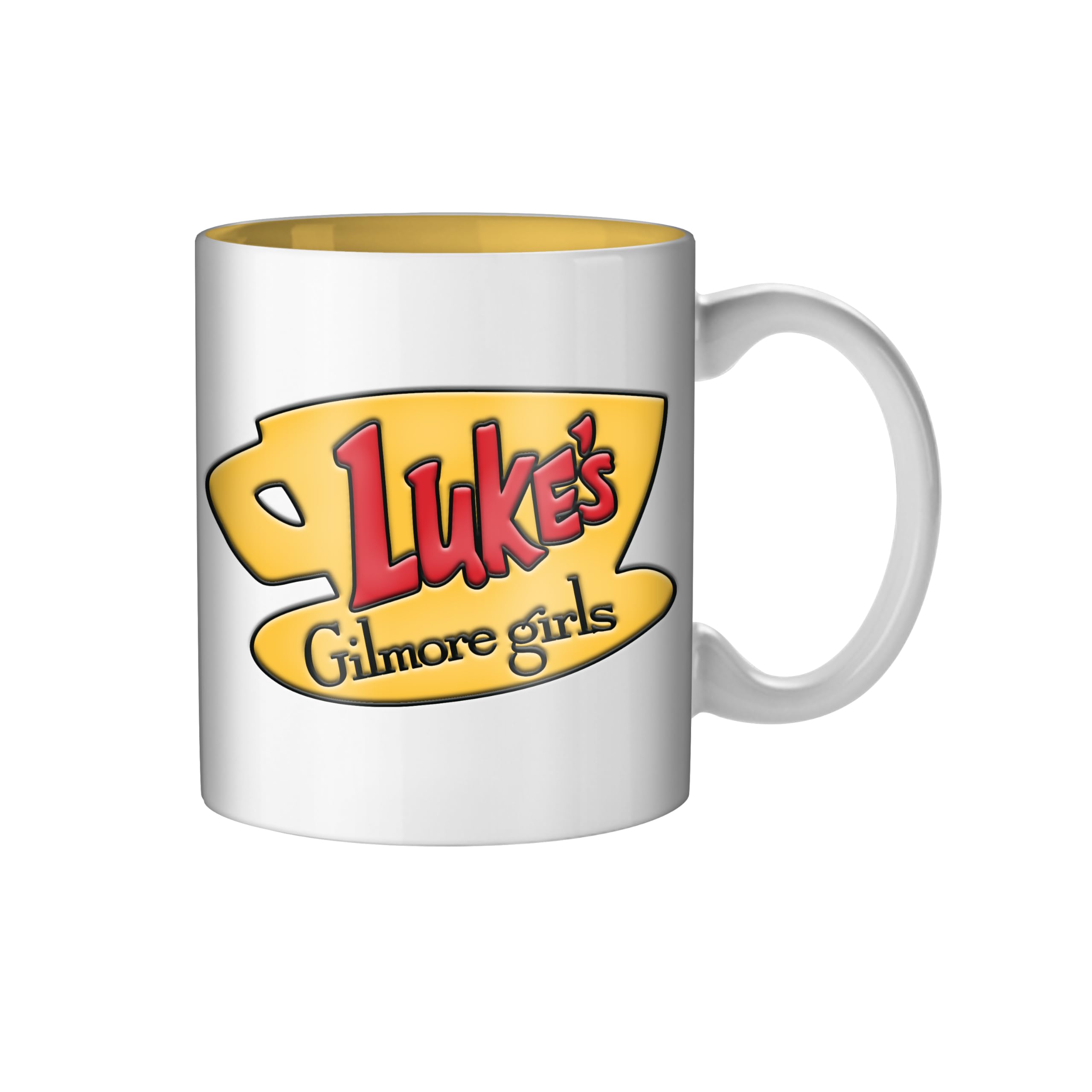 Silver Buffalo Gilmore Girls Luke's Diner Logo Wax Resist Ceramic Mug, 20 Ounces