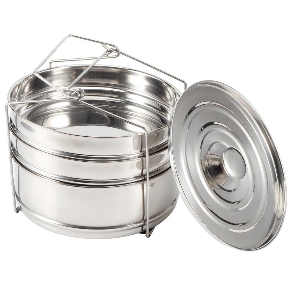Panier Vapeur Cuiseur Inox : Ustensile Empilable pour Légumes et Riz