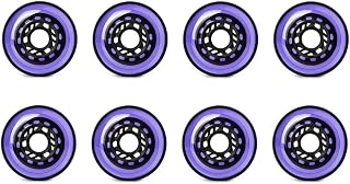 JHKJ Inline Skate Replacement Wheels Durable Wear-Resistant PU Wheels Inline Speed Skating Wheels for Single Row Skate 72mm,76mm,80mm