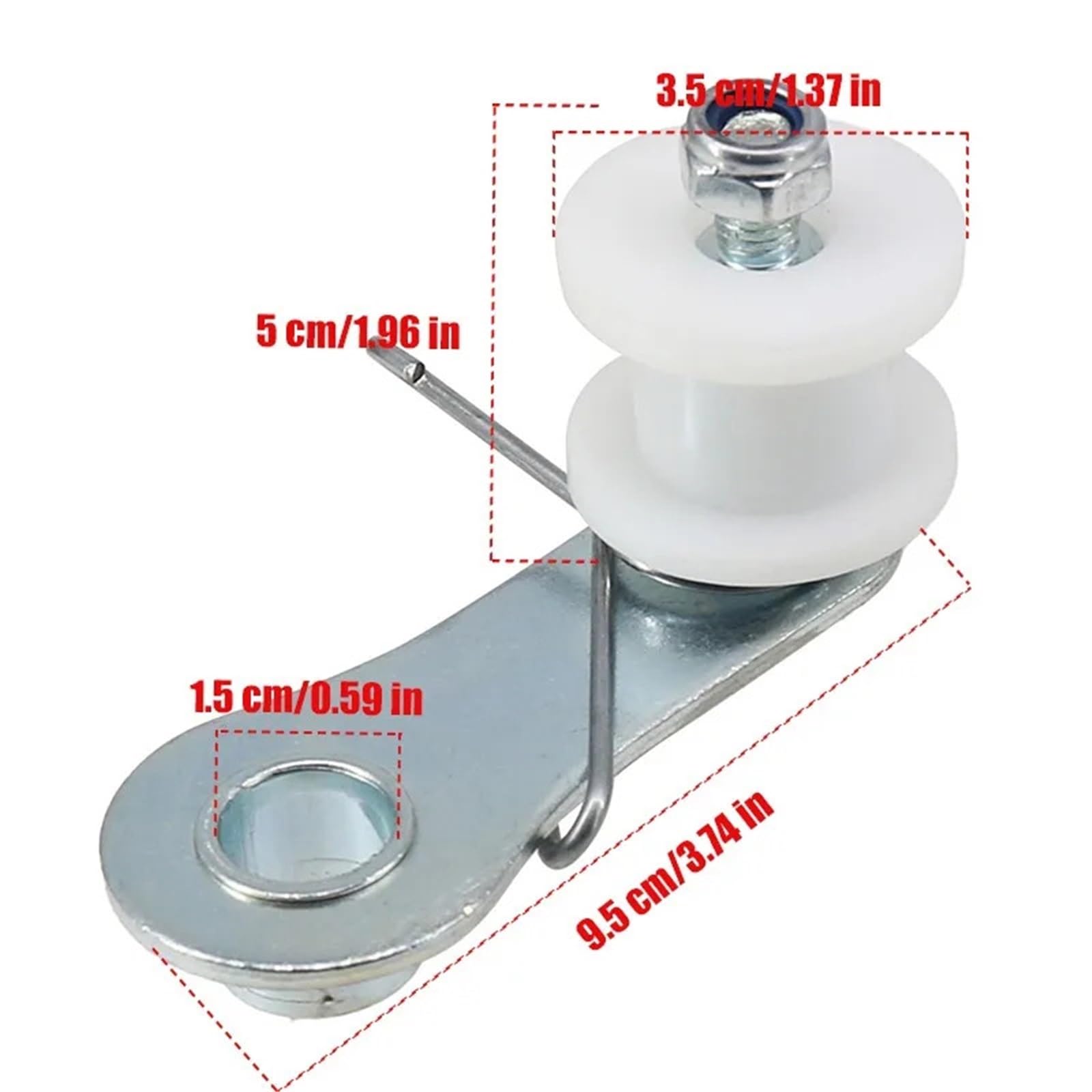 Tensor de rodillo de cadena resistente con resorte Dirt Pit Mini Bike Moto Accesorios
