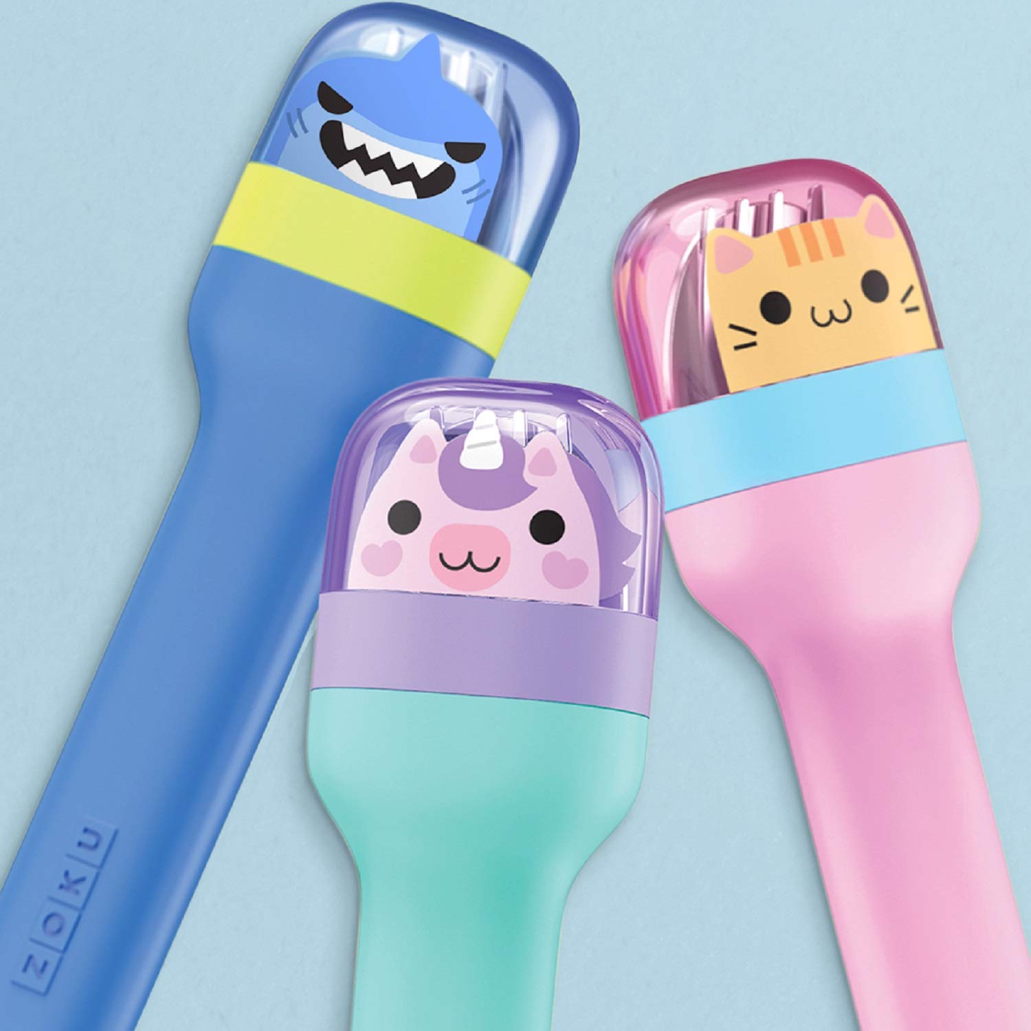 Zoku Kids Stainless Steel Pocket Utensil Set of 3 - Unicorn | Fork, Knife, Spoon in Travel Case| Reusable, Portable Kids Cutlery Set Tableware for School, Picnics, Camping, Outdoor, Home 4