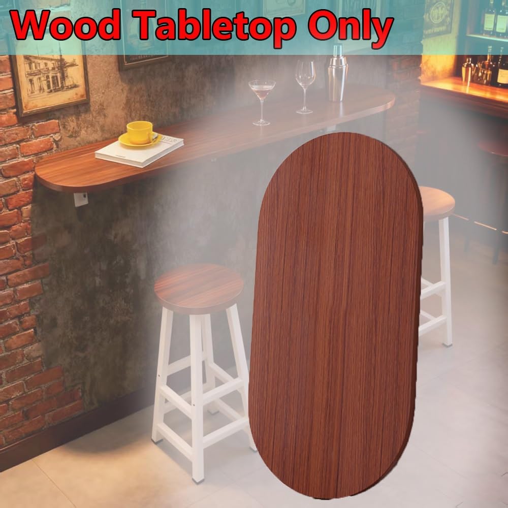 Owalny drewniany blat stołu do jadalni 20 24 31 40 zamienny Lar przenośny blat kawowy do użytku wewnątrz / na zewnątrz bistro biały (50 x 30 cm)