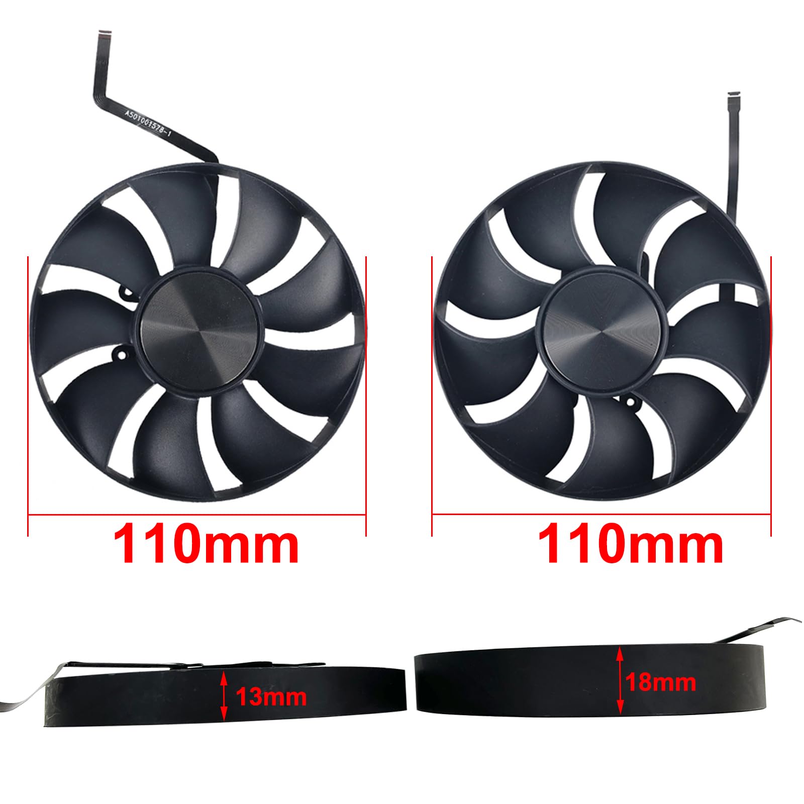Amazon.co.jp: 110mm 冷却ファン 交換用 NVIDIA RTX 3090 FE 3090FE