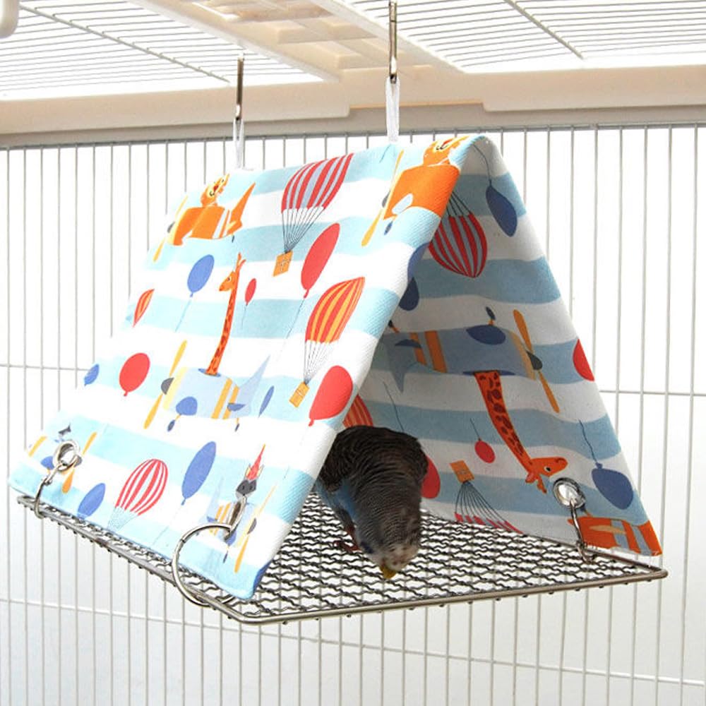 Amazon | IYOIYA バードテント 夏用 中型インコ テント 三角 夏 ベッド