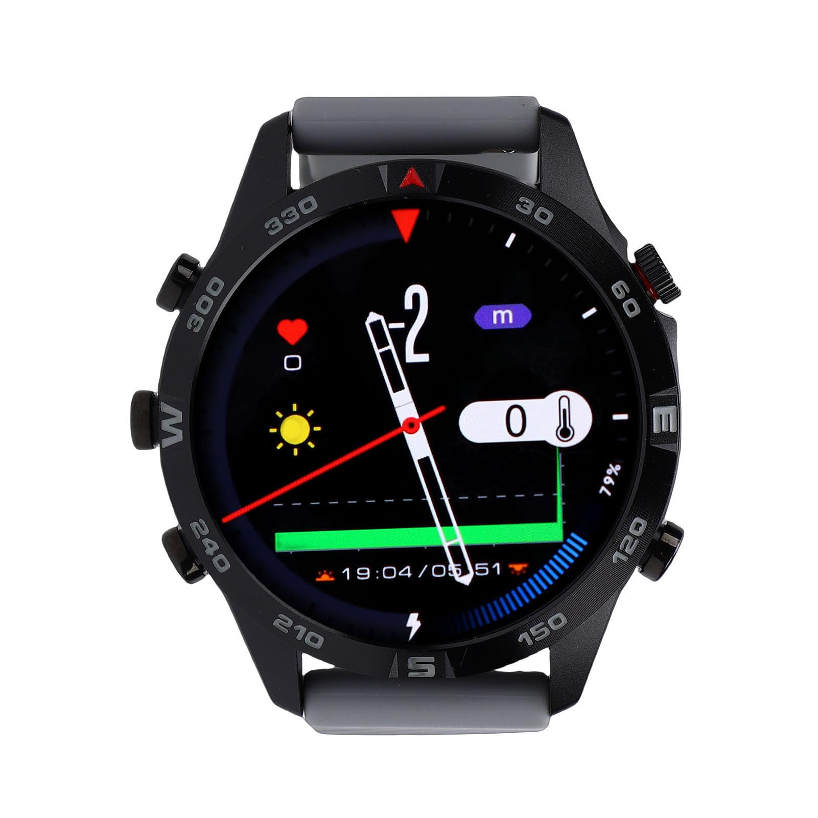Drfeify Montre de Plongée Intelligente, Alliage de Zinc et Silicone, Ordinateur de Plongée étanche jusqu'à 100 M avec Capteur de Profondeur et Baromètre pour Les Activités sous-Marines