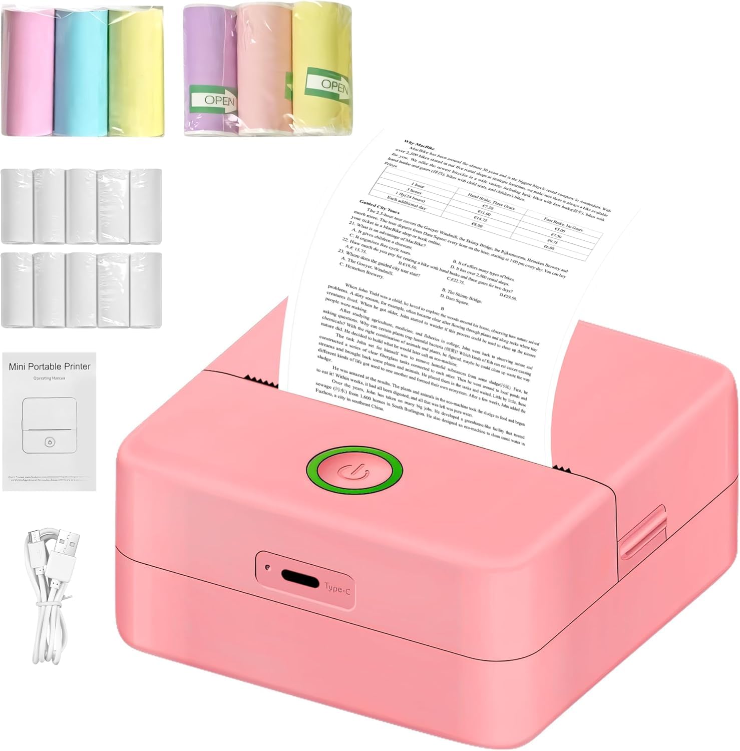 Amazon.co.jp: [Cociliye]ミニプリンター スマホ対応 サーマル