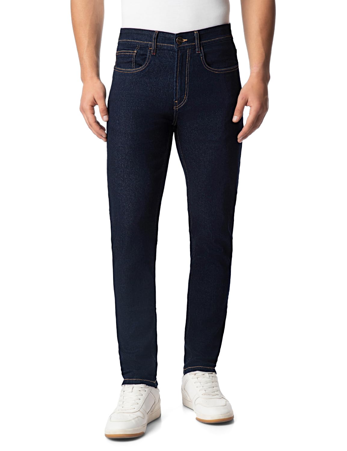 Men's Regular Fit Jeans - Mid-Rise | Cotton Blend | Lightweight | Classic 5 Pocket Styling-image-21
