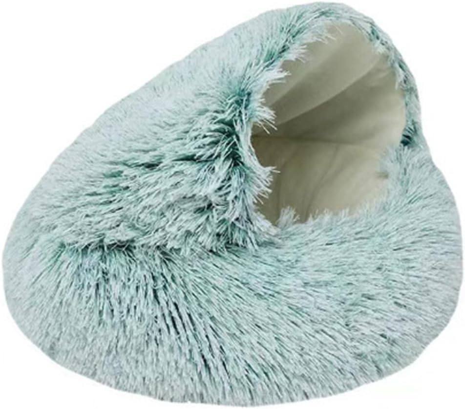 ZAOQIU Plush Donut Dog Bed, Calming Dog Bed Fluffy Plush Pet Bed,Soft