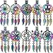 10X/lot Rainbow Dream Catcher Owl Leaves Animals Paw Elephant Insect Yoga Beads Cage Pendant Locket