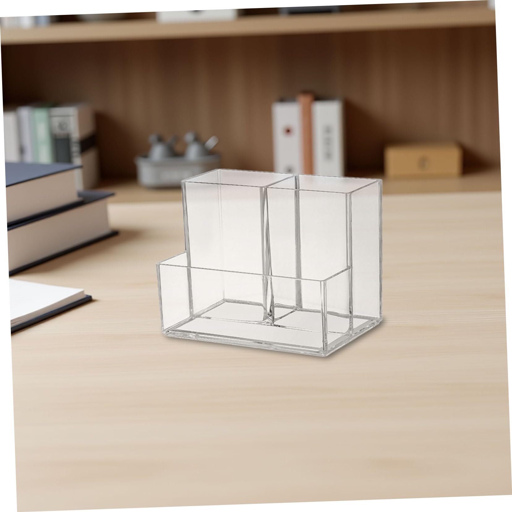 Porte-crayons en Plastique 4pcs Ps à 3 Compartiments Présent Rentrée