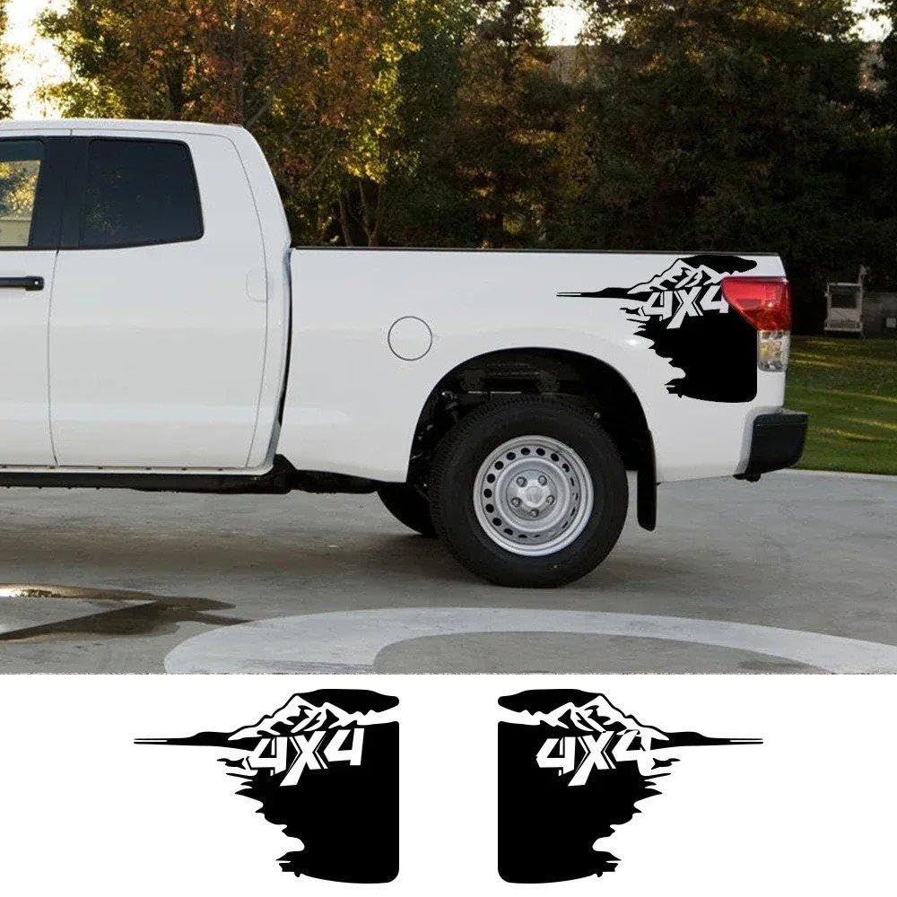 Decalcomanie per Auto Adesivi Decorativi Universali con Decalcomania 4X4 Pickup(Colorful Laser)