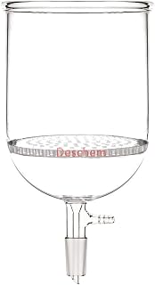 Deschem 1000ml,24/40,Glass Buchner Funnel,1 Litre,with 110mm Pore Plate