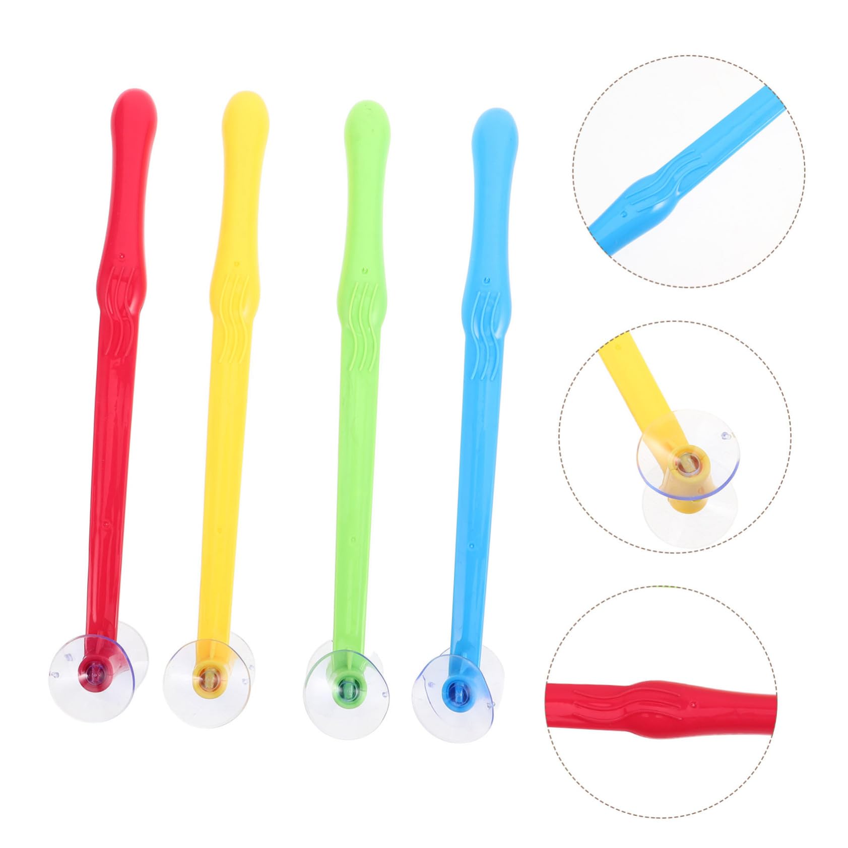 Lot De 4 Marteaux Ventouse Jouets D'Éveil Motricité Réaction Éducatif Multicolores
