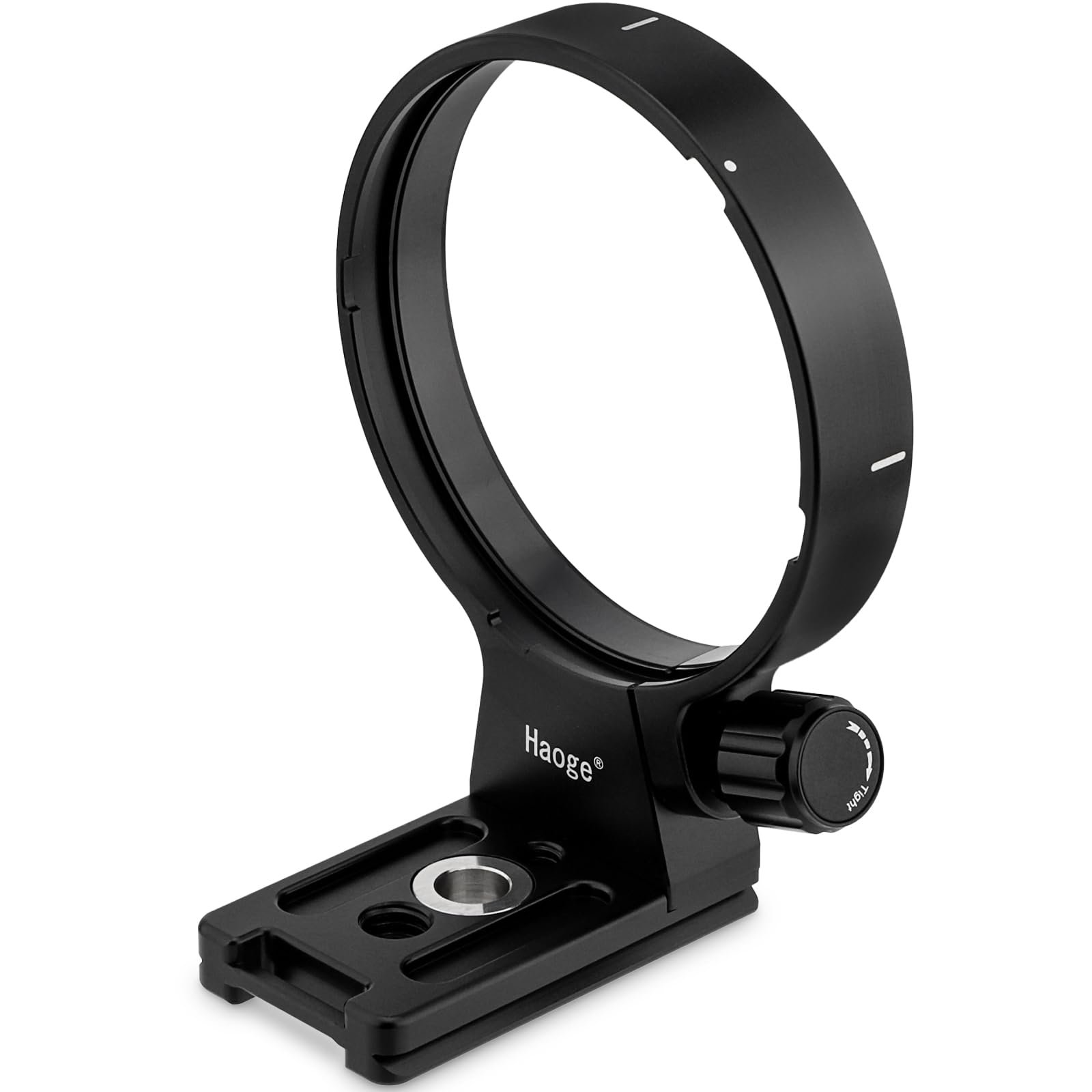 Haoge LMR-SM140S - Anillo de montaje de trípode para lente Sigma 100-400 mm F5-6.3 DG DN OS, montura Sony E, montura Fuji X, montura L y collar de lente artística F1.4 de 105 mm, base de soporte de