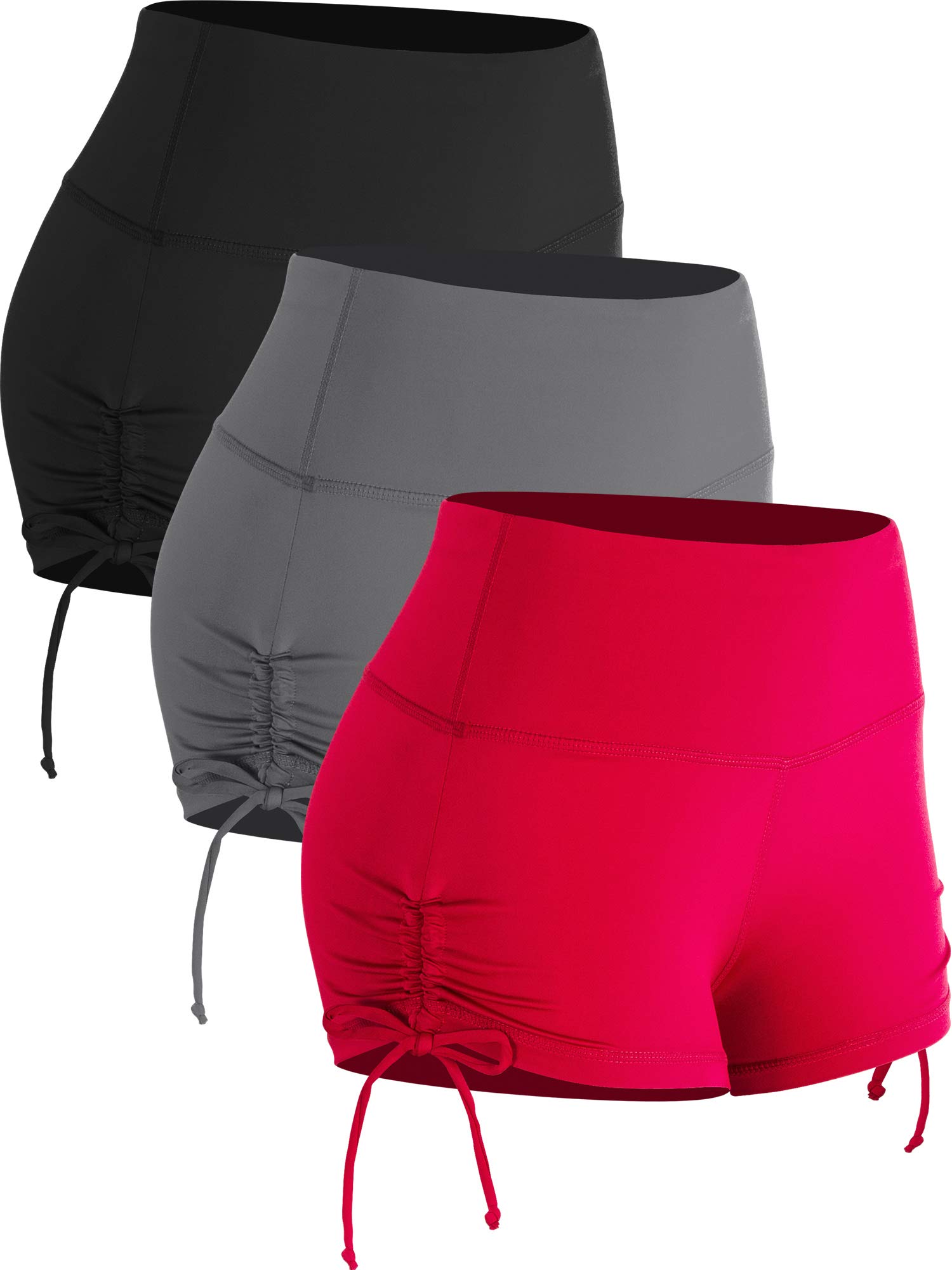 CADMUSAthletic Booty Shorts for Women 3 Pack High Waisted Workout Pro