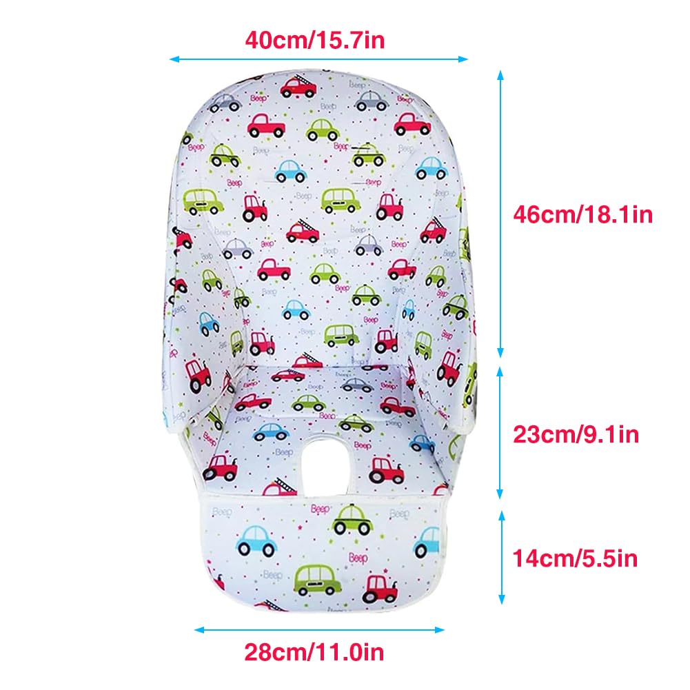 Surakey Baby High Chair Seat Cushion Liner Mat Pad Cover Breathable High Chair Cover for Baby Seat Cushion Dining Chair Pad, Peach