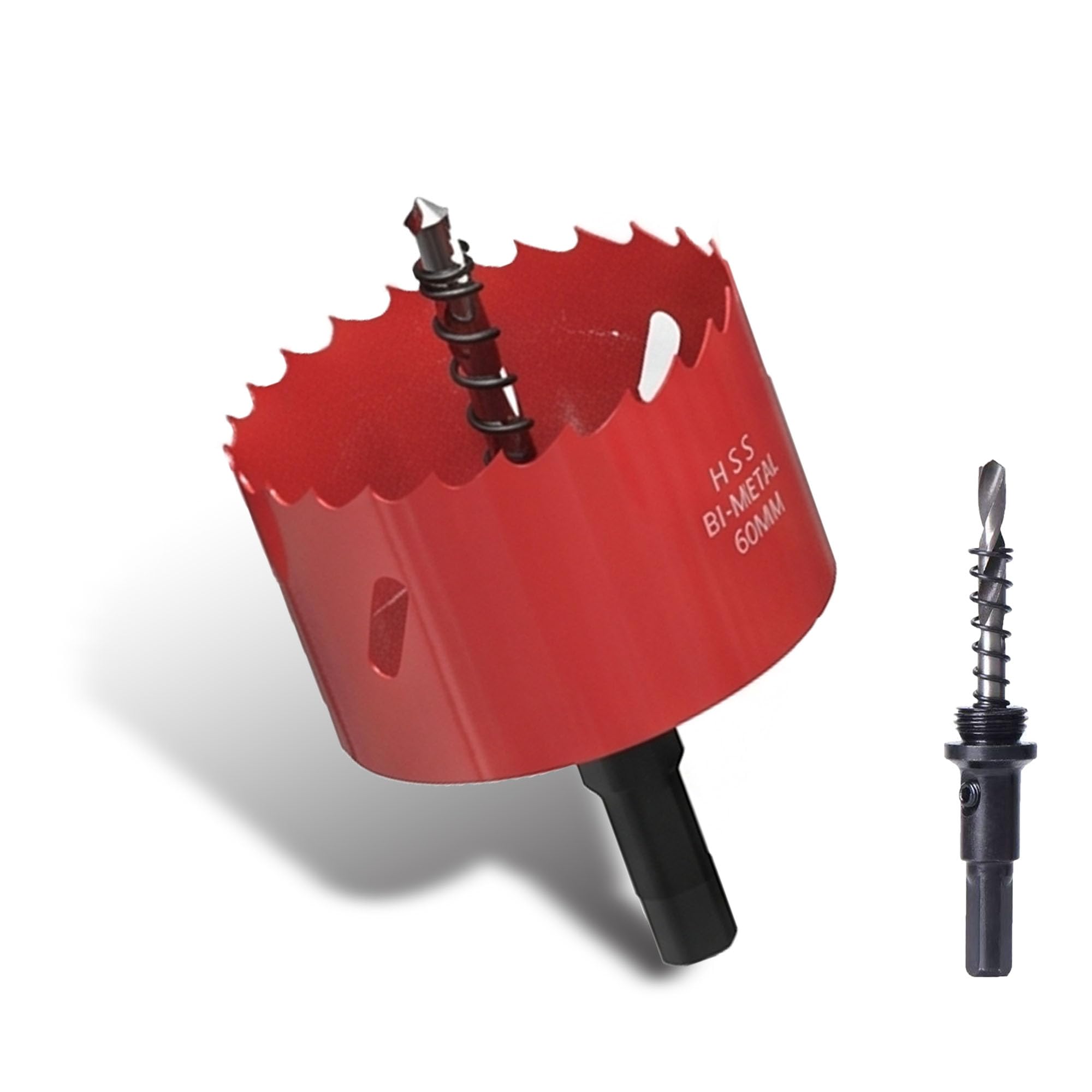 60mm Hole Saw, Bi-Metal Hole Saws Cutter, HSS Drill Bit with Arbor for Wood, Plastic, Drywall, Ceiling Lights & Soft Metal, Smooth Fast Cutting