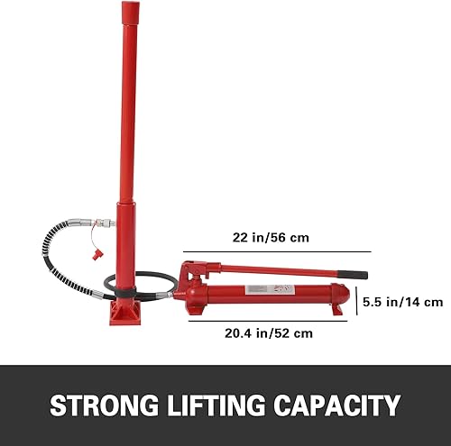 Miniatura 3 de Kit de alimentación Porta de 12 toneladas, gato hidráulico para automóvil con funda de transporte y manguera de aceite, herramientas eléctricas de