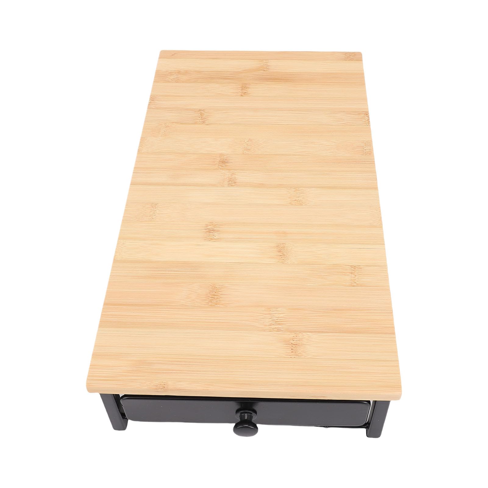 Organizador de Cajones para Cápsulas de café, Estante de Almacenamiento de Metal y Madera con Capacidad para 40 Cápsulas, Diseño que Ahorra Espacio en la Encimera para Cocina de Oficina en