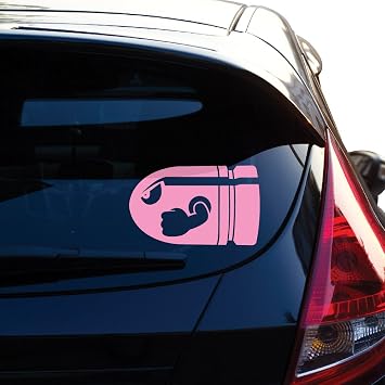 Yoonek Graphics Bullet Bill Inspired Decal Sticker for Car Window, Laptop, Motorcycle, Walls, Mirror and More. # 458 6" x 9.8", Soft Pink
