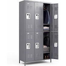72" Height Metal Lockers for Employees with 3 Door,Heavy Duty