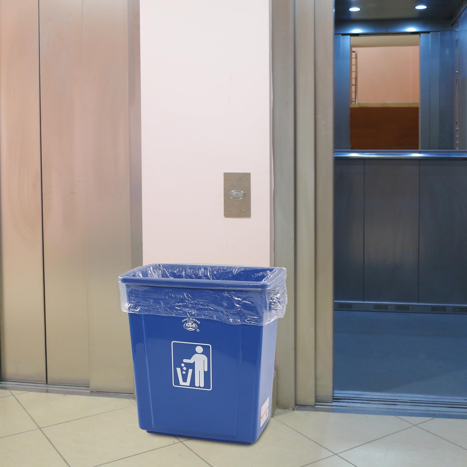 Farmoon 50L Transparente Müllbeutel Küchenabfallsäcke 9 Rollen 225 Müllbeutel