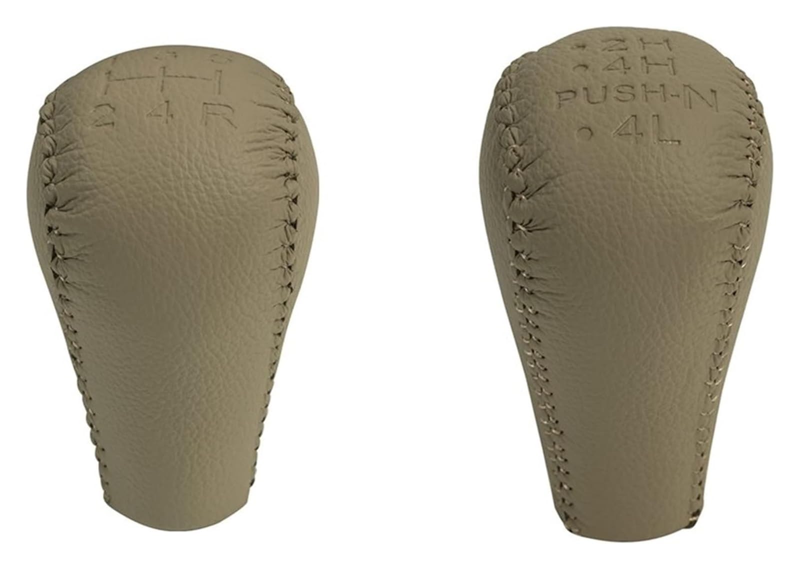 Gxsai Beige 2Pcs Car Gear Lever For Nissan For Patrol Gu Y61 Gear Shift Knob Gaiter Lever Shiter Head Manual Transmission(Beige 2Pcs)