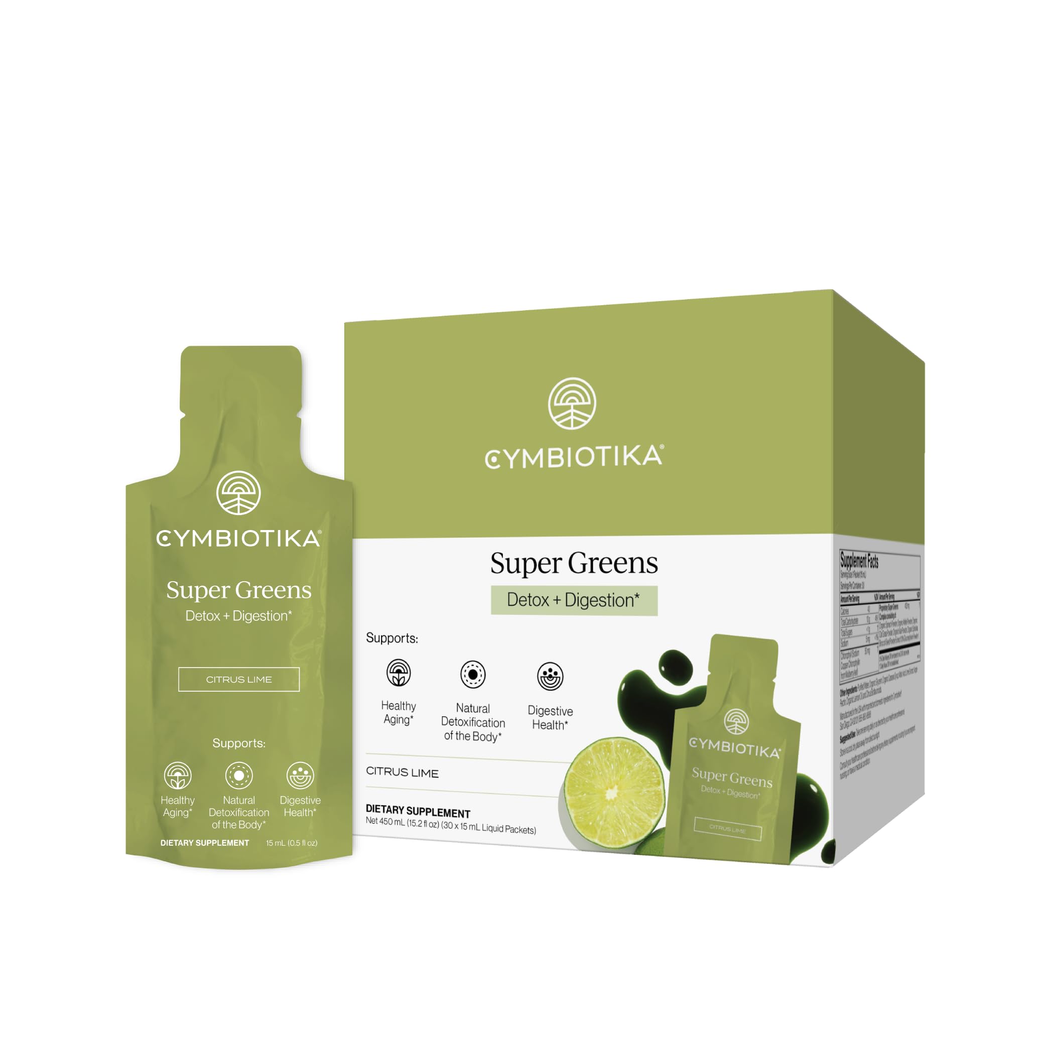 CYMBIOTIKA Super Greens with Chlorophyll & Spirulina for Energy