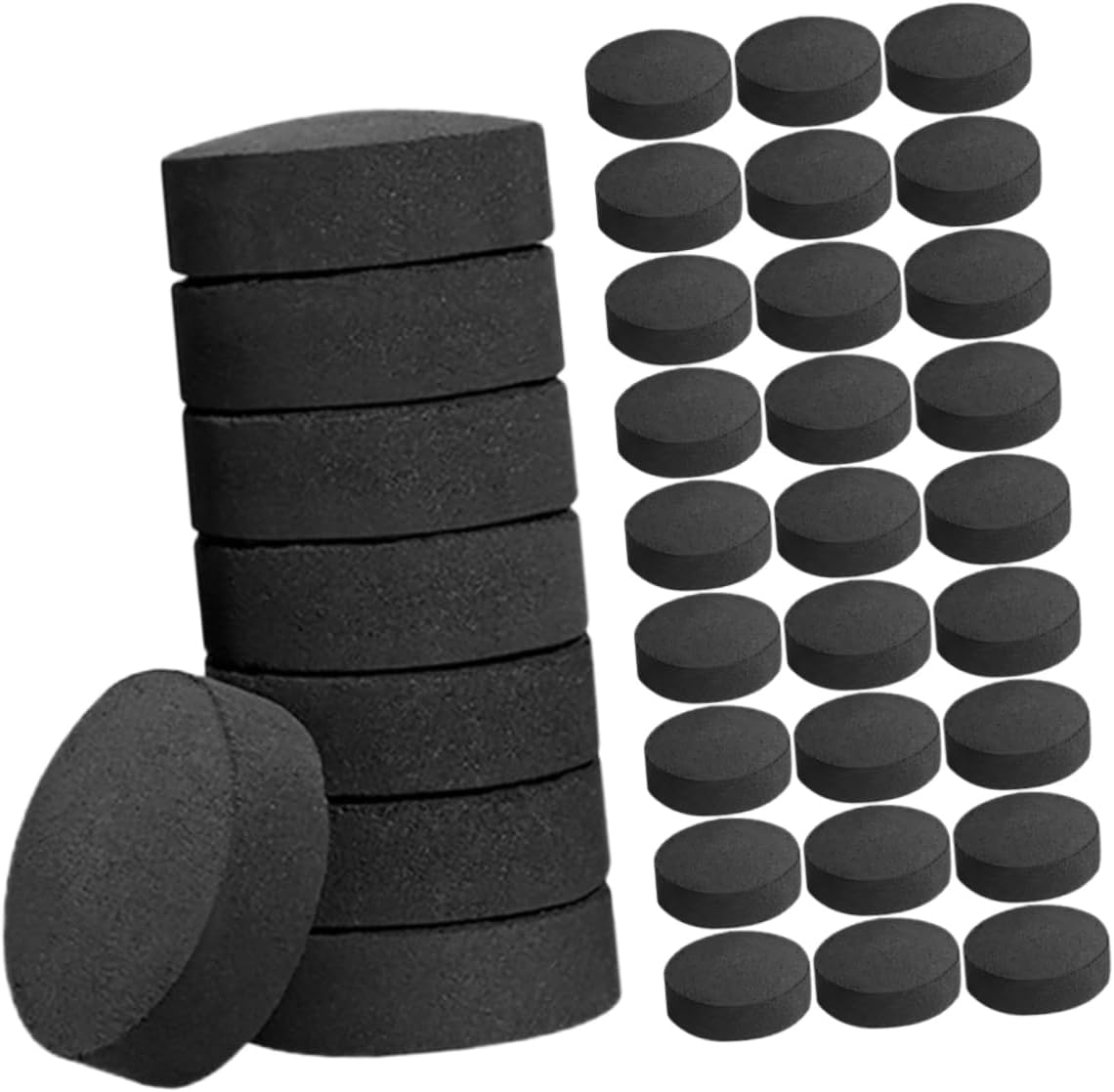 70pcs Fireplace Tablets Grilling Charcoals Charcoal Briquettes for Stove Fire Grill Cooking