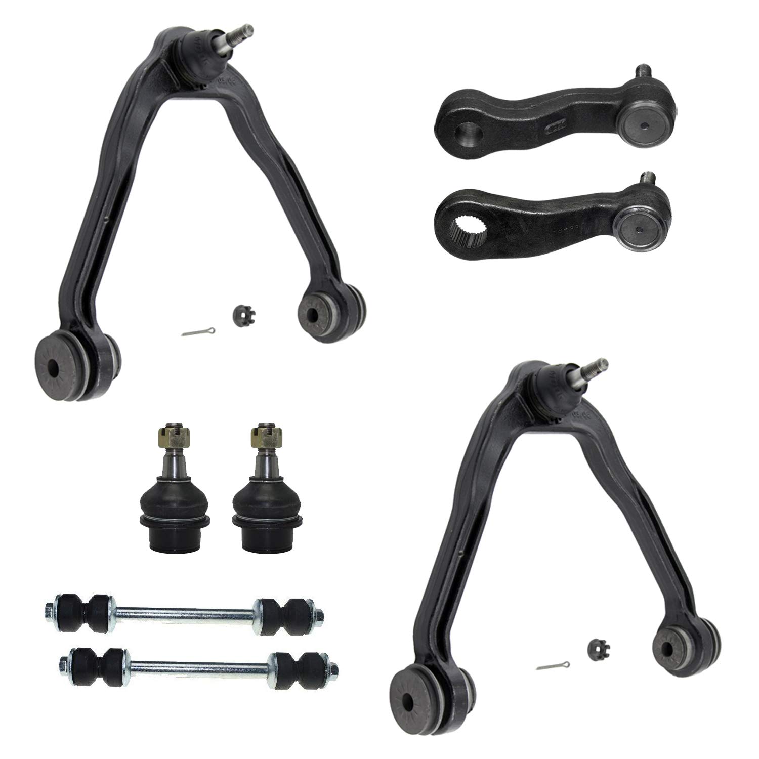 Buy Detroit Axle Front Upper Control Arms; Lower Ball Joints, Pitman