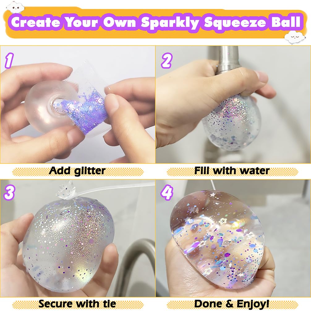 FUNSHOWCASE Nano Tape Bubble Kit with Clay, Marker, 6-Design Guide Squishy Maker Set