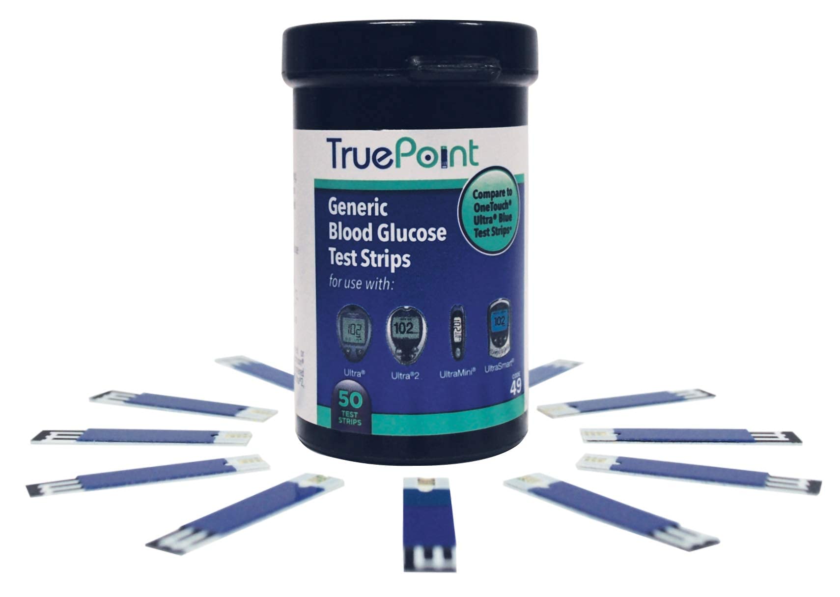 True Point Generic Test Strips 50 Count for Use with One Touch Ultra