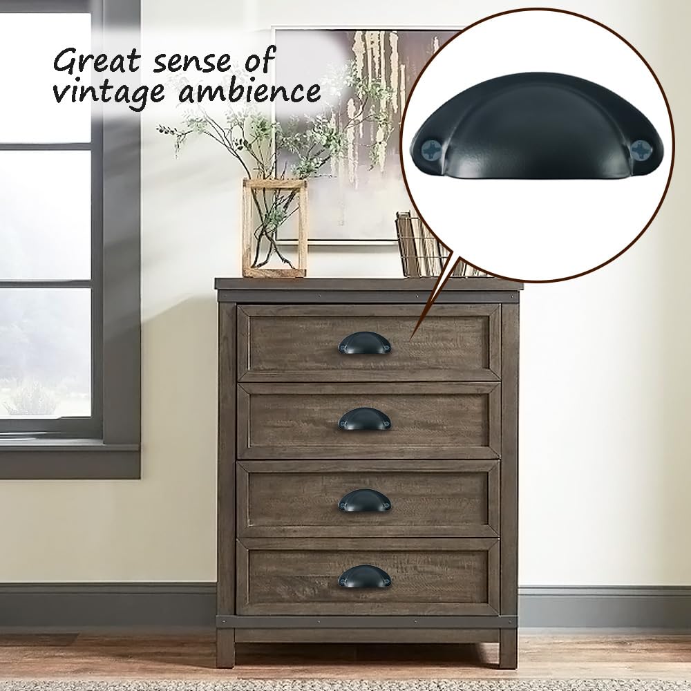 12 Maniglie Mobili Vintage Bianche - Pomelli A Conchiglia 81x35mm, Con Viti, Per Cucina E Armadi - Foto 7