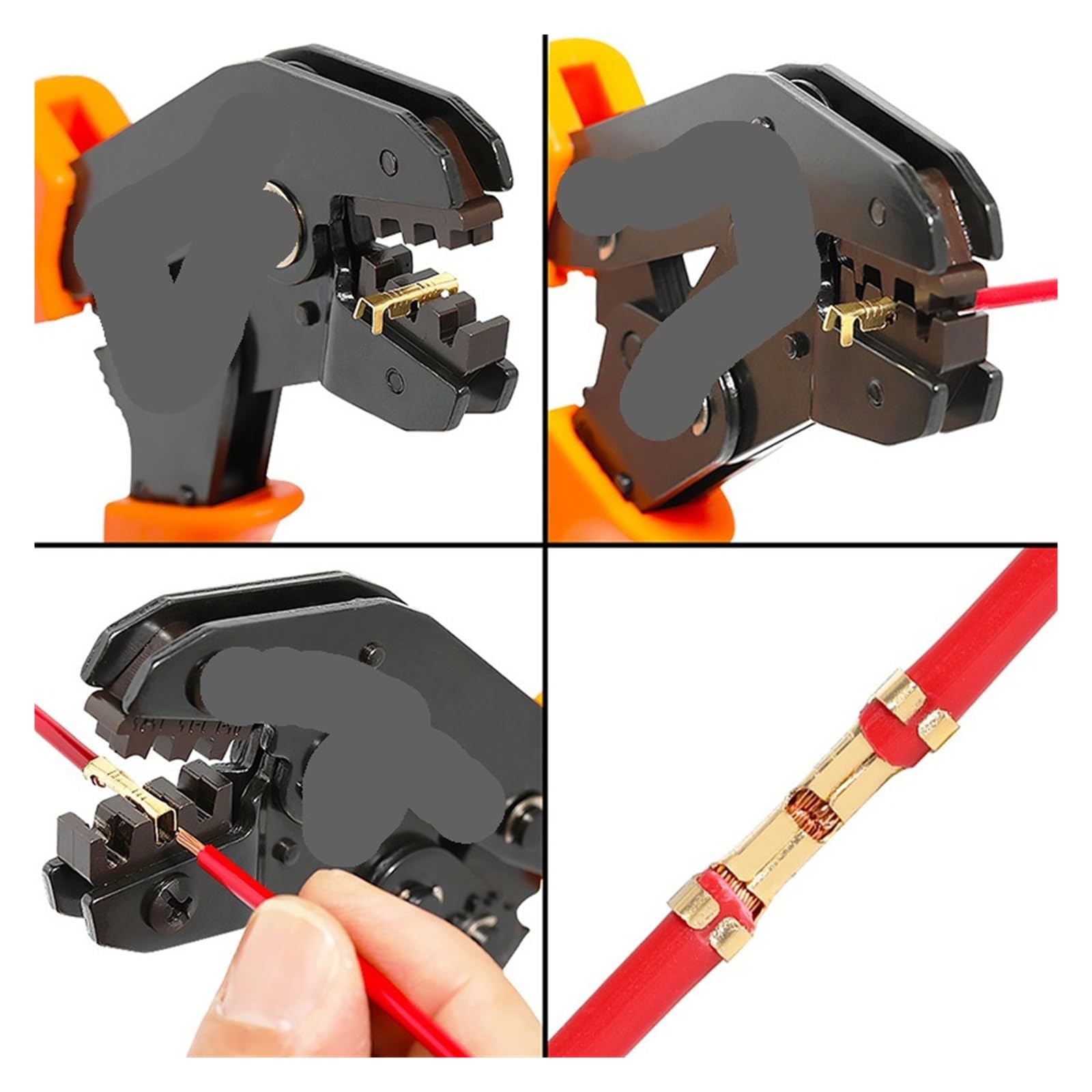 Lot de 300 cosses à sertir en forme de U 0,5 à 1,5 mm² et tube thermorétractable