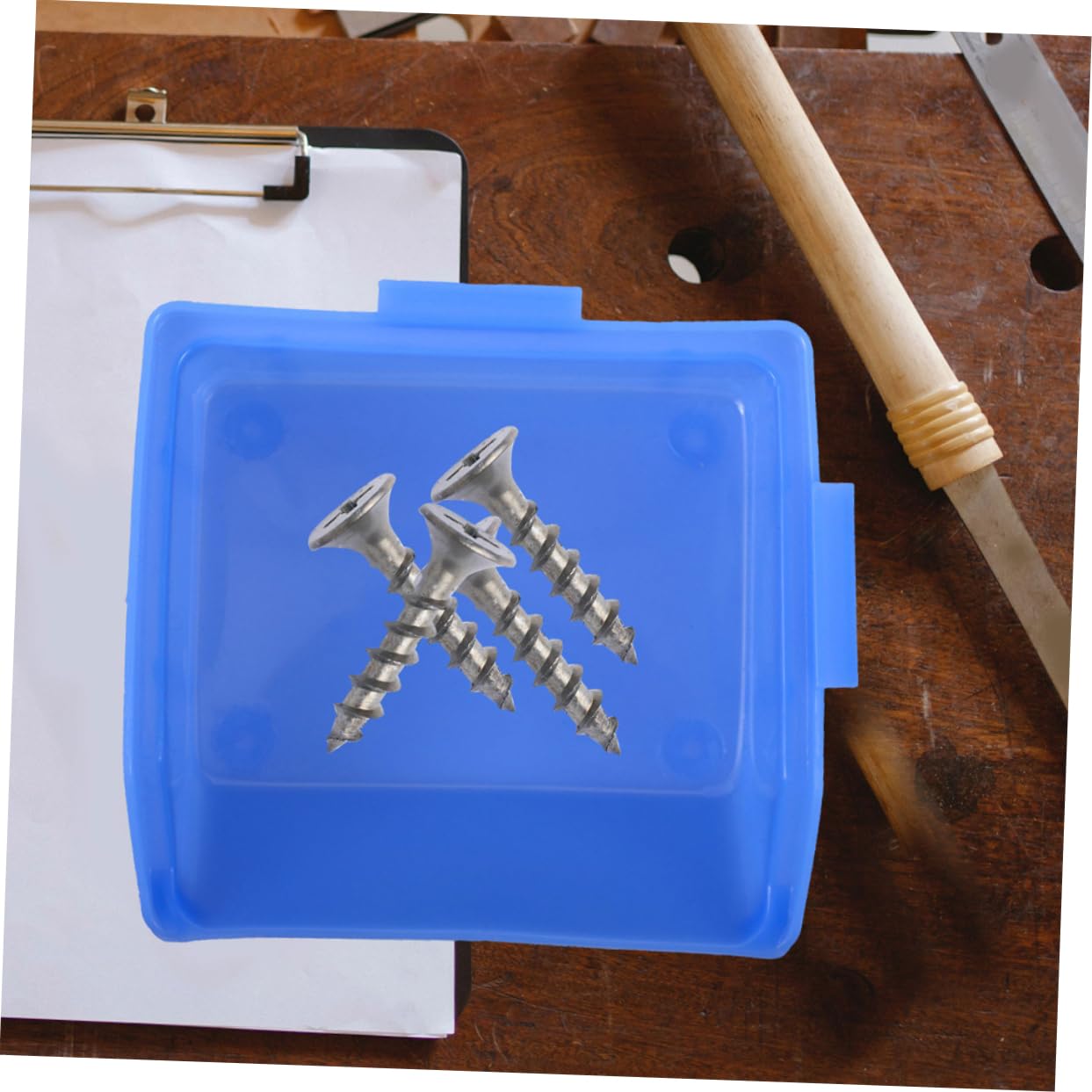 Scatola Porta Oggetti in Plastica Blu 8 Pezzi per Officina | Estrazione Rapida degli Utensili, Produzione di Precisione, per Cacciaviti e Chiavi