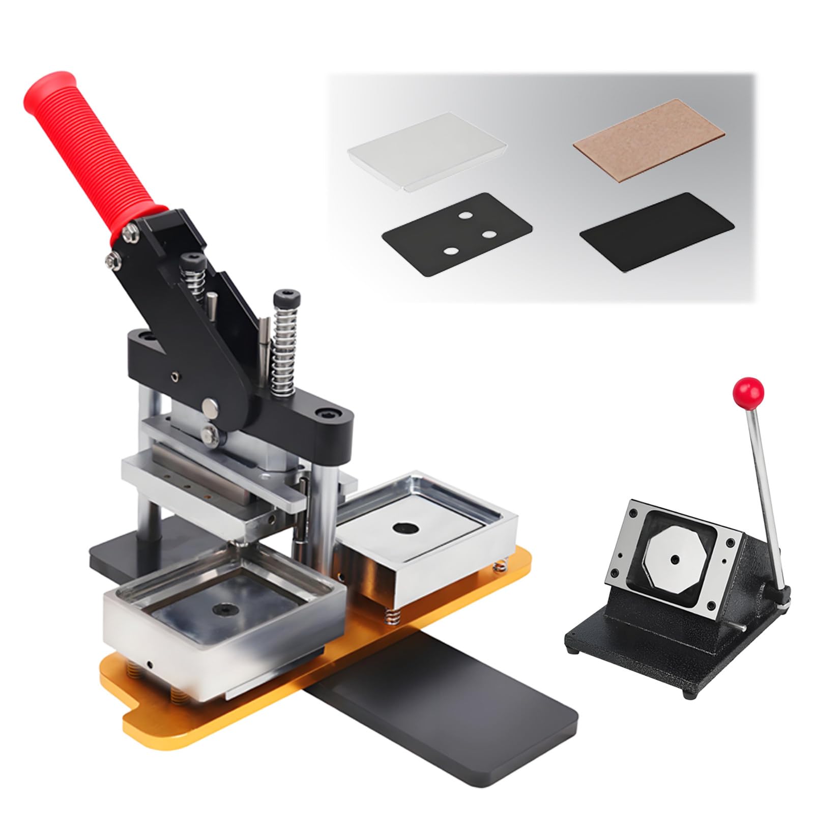 JYBNBBE DIY Button Picture Refrigerator Sticker Magnet Making Machine with Consumables for Home and Business Use (63.5 * 63.5 Acrylic)