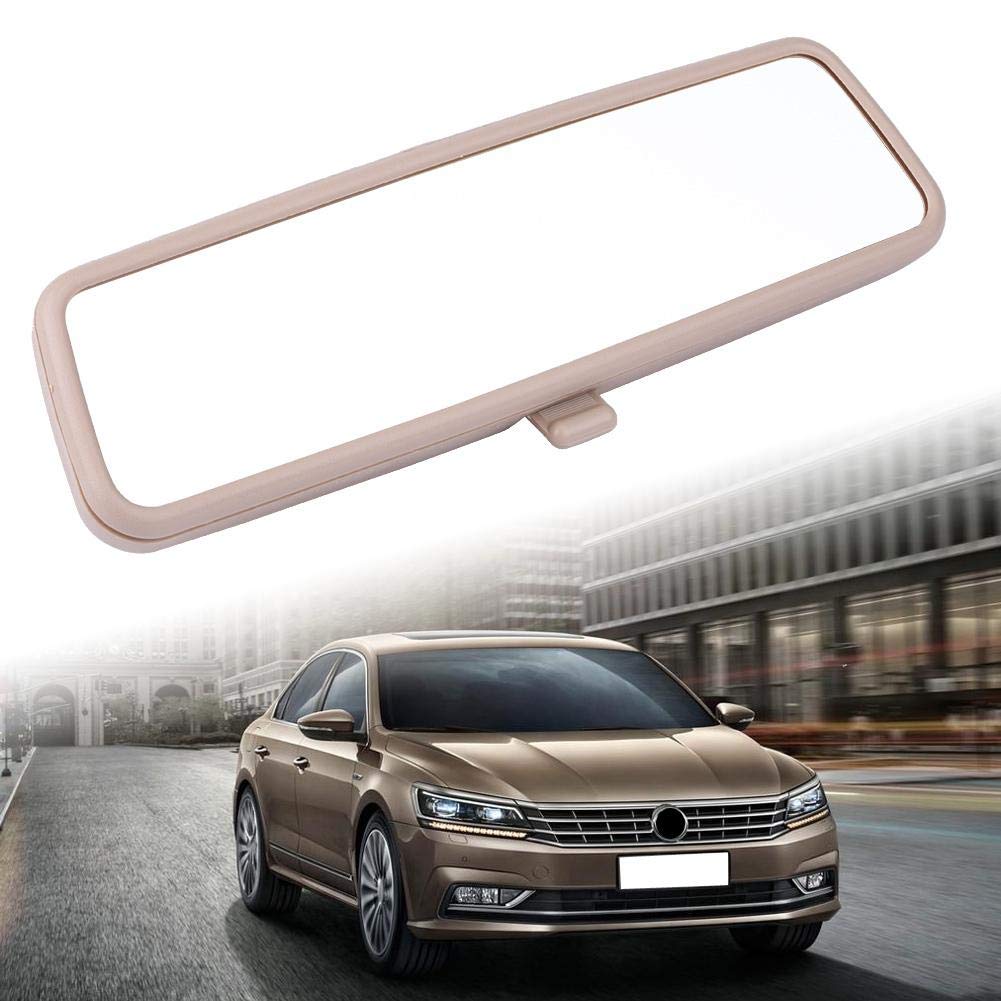 Specchietto retrovisore per auto, Akozon grande schermo HD Specchietto retrovisore interno interno 3B0857511G Riduce efficacemente il punto cieco per MK4 99-05 (Beige)