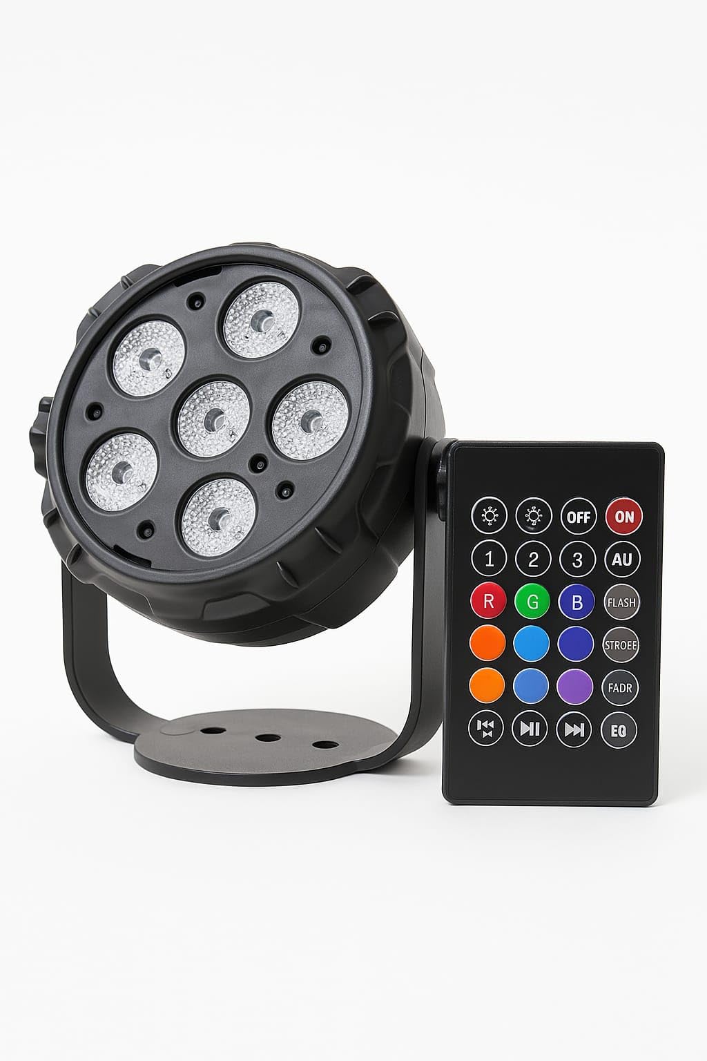 LIGHTSKART LED Light with Remote Control, 6 Lights Par Spotlight, RGB Multi-Color Effects, Flash Strobe Fade Modes, Professional DJ Party Lighting, Home Festive Decoration Light-image-38